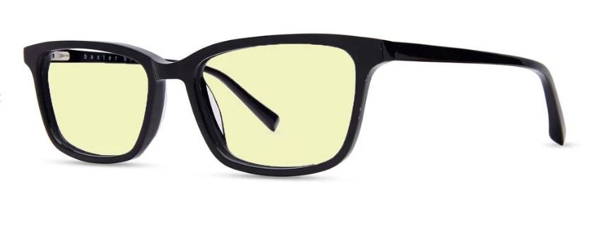 Wells - Gloss Black Sleep Blue Light Glasses