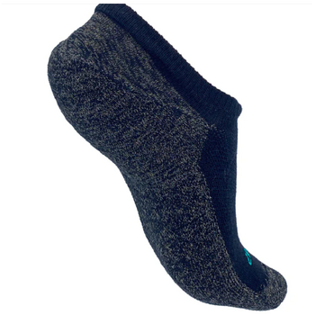 Tru47 - Black Grounding Low Cut Socks - Merino Wool