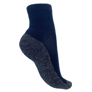 Tru47 - Black Grounding Quarter Socks - Merino Wool