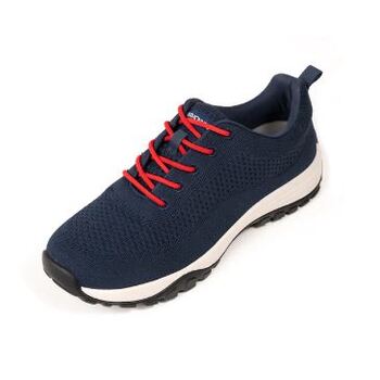 Navy Bamboo Knit Grounding Sneaker