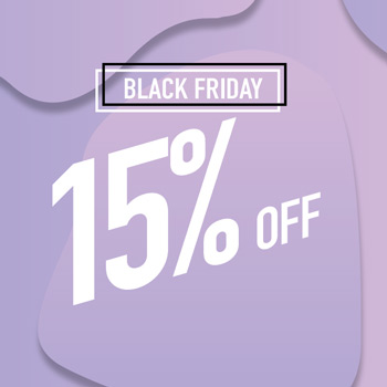 Black Friday 15% Off